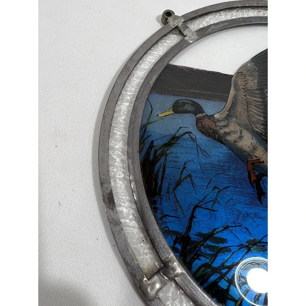 Waterfowl Window Suncatcher Panel Hanging Decor Rustic Cabin‎